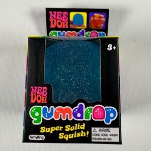 Needoh Gum Drop BLUE Squishy Fidget Ball Viral Tiktok Trend Gumdrop NEW NEE DOH